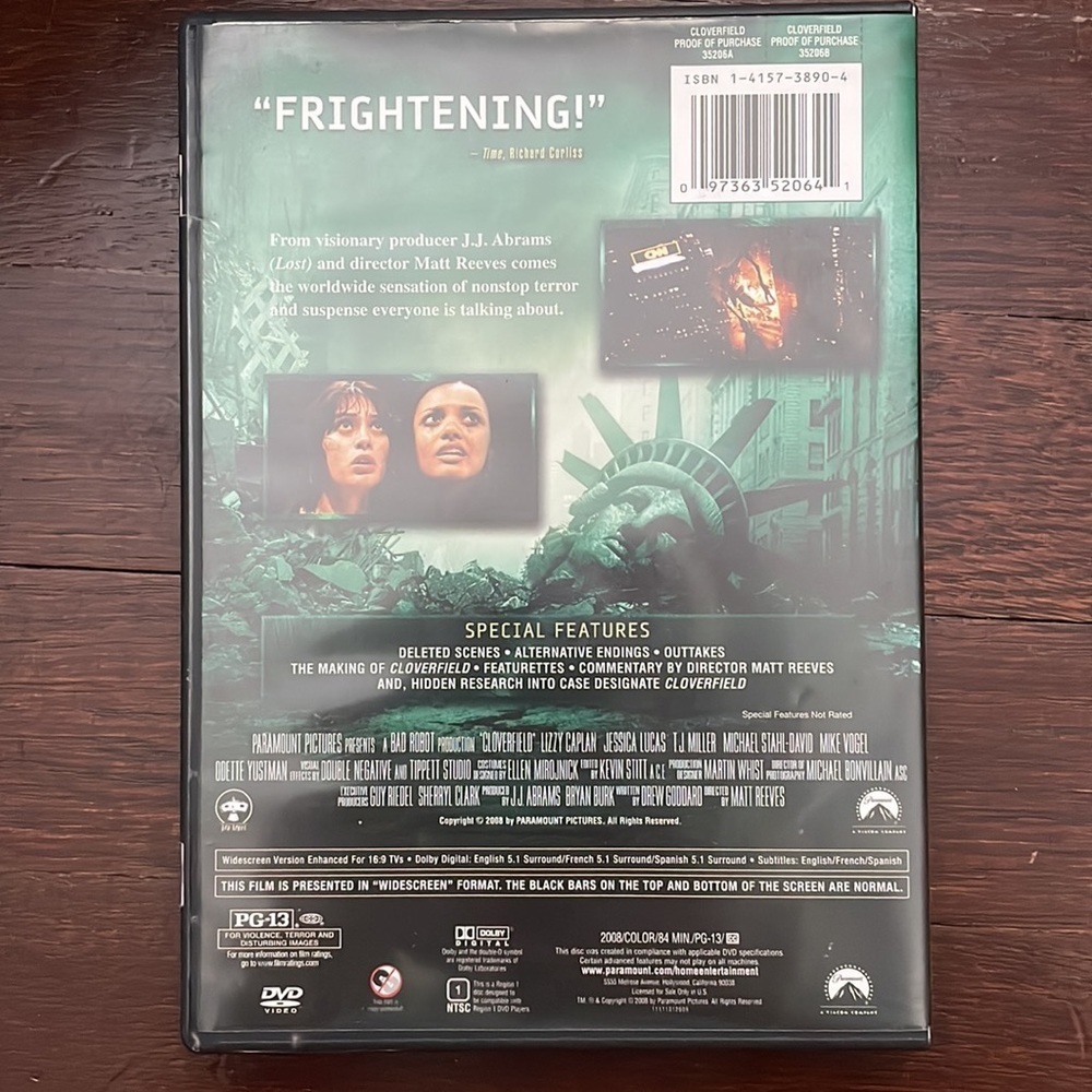 Cloverfield DVD - Picture 2 of 6